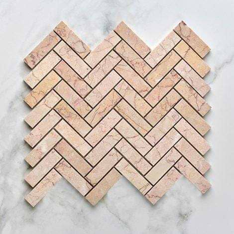 Valentine Marble Honed Herringbone - Hyperion Tiles
