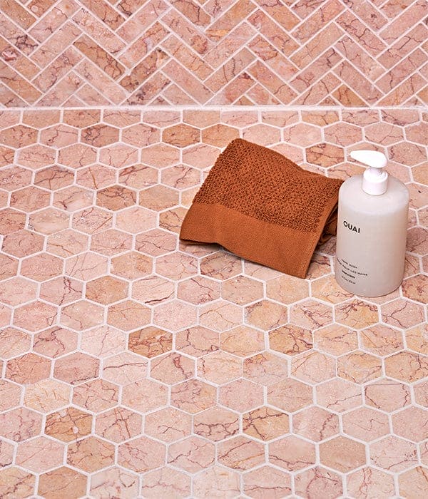 Valentine Marble Honed Hexagon - Hyperion Tiles