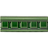 Victorian Green Dentil Moulding - Hyperion Tiles