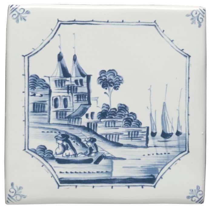 Waterfront Delft River Scene - Hyperion Tiles