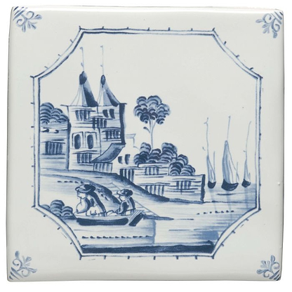 Waterfront Delft River Scene - Hyperion Tiles