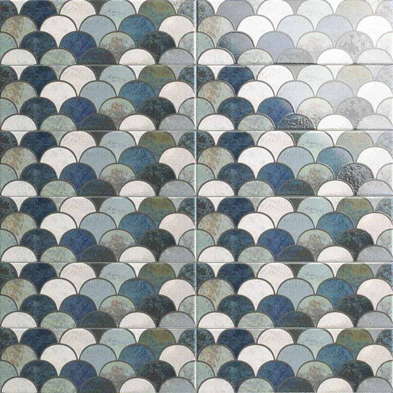 Wightwick Ceramic Scallop Decor - Hyperion Tiles