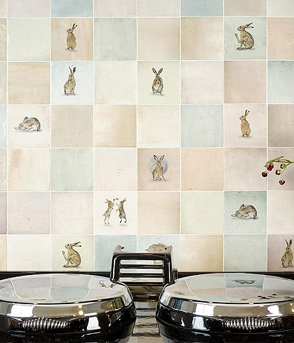 Wiltshire Hares By Joanna May - Hyperion Tiles