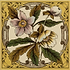Windflower Single Tile on Colonial White - Hyperion Tiles