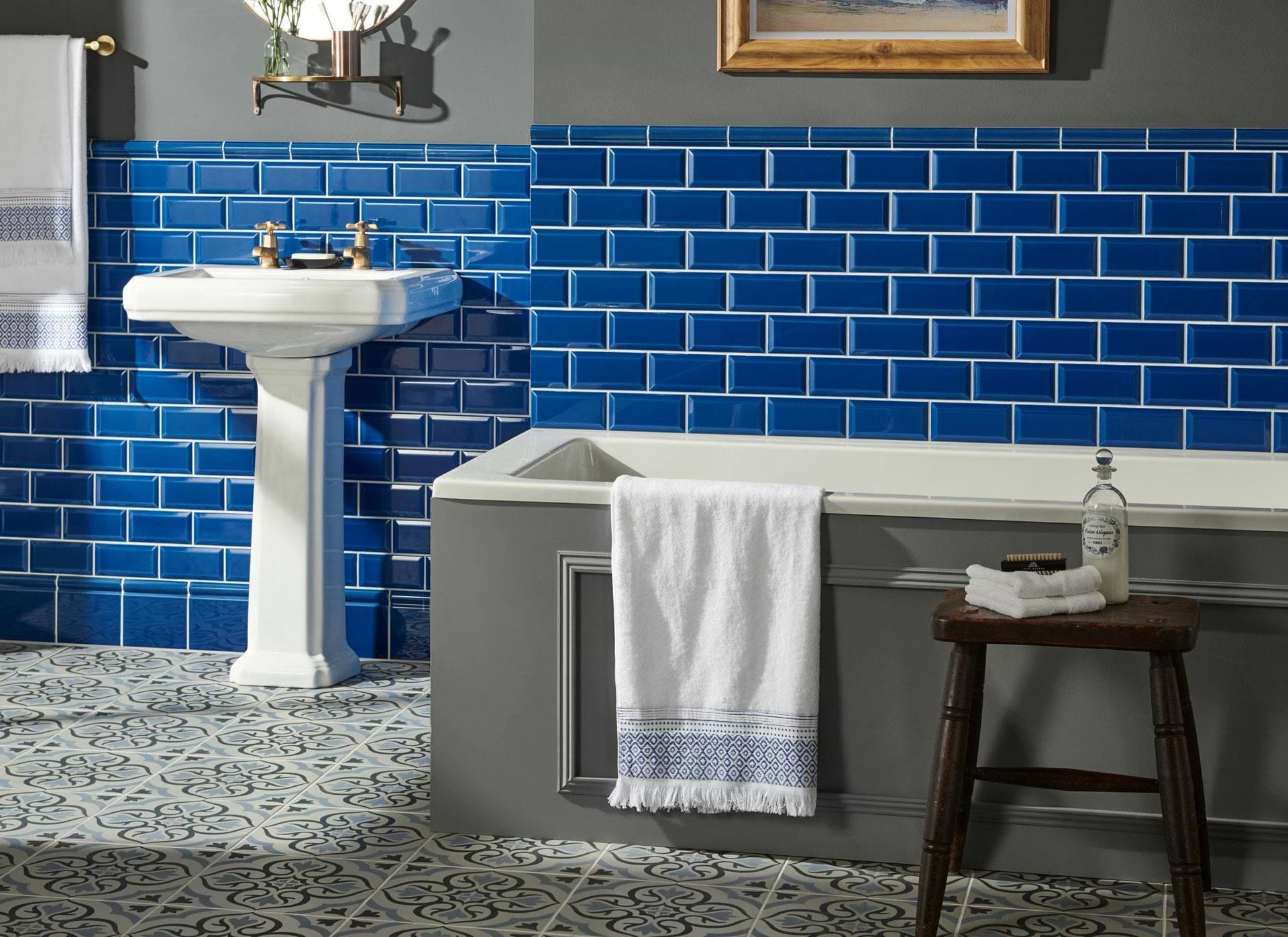 Windsor Blue Skirting Tile - Hyperion Tiles