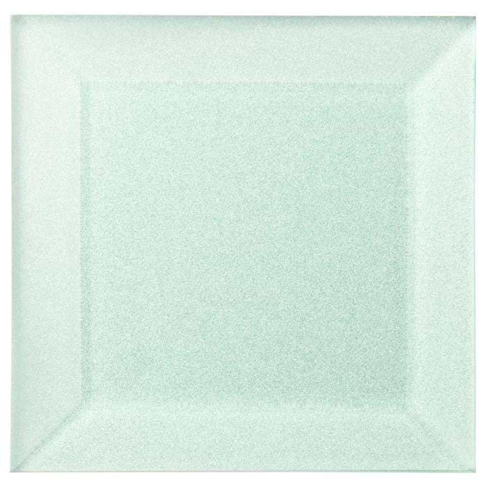 Zinc Metallic Glass Bevel 100 x 100mm - Hyperion Tiles