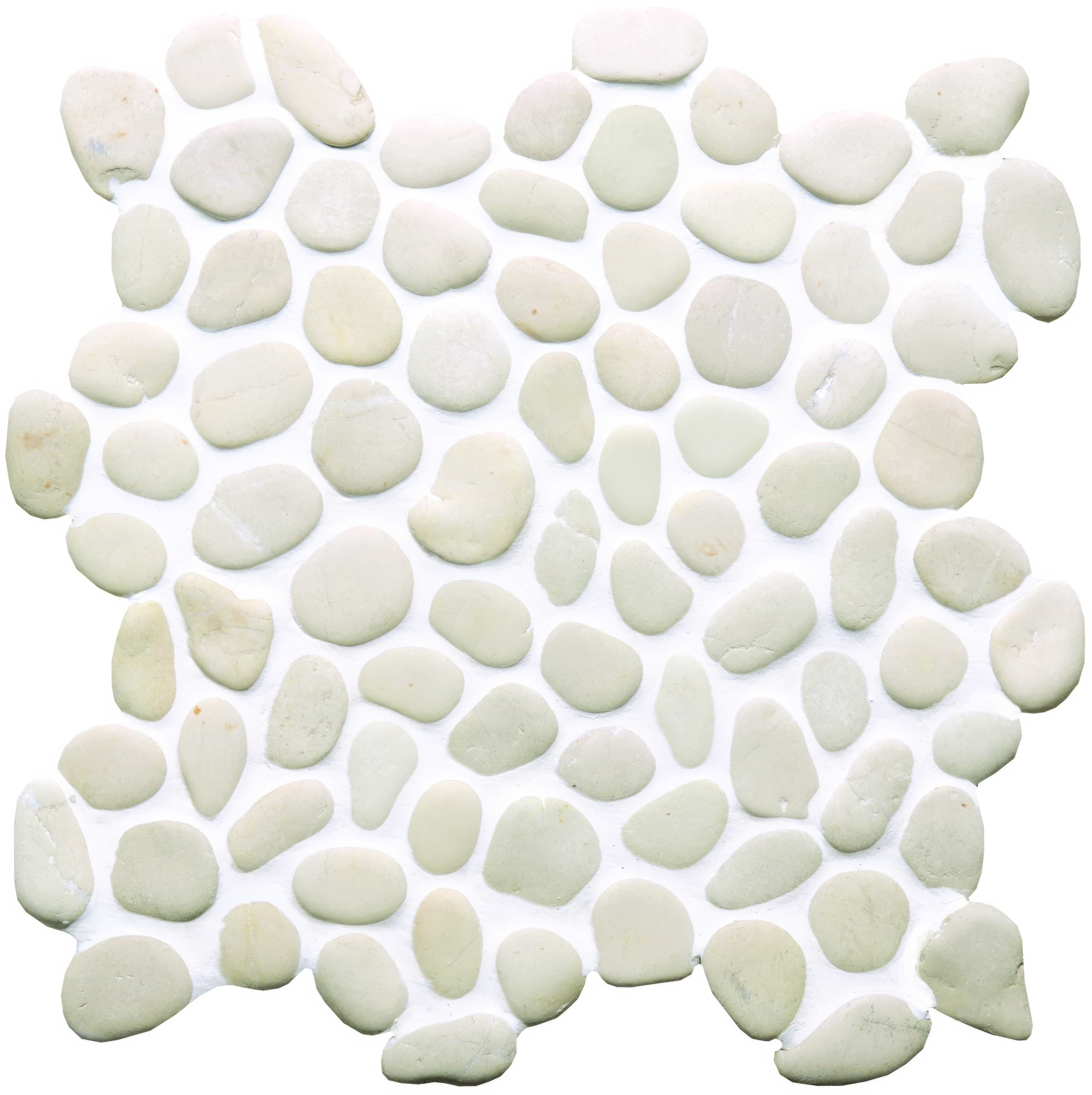 Ivory Samoa Pebble Mosaics - Hyperion Tiles