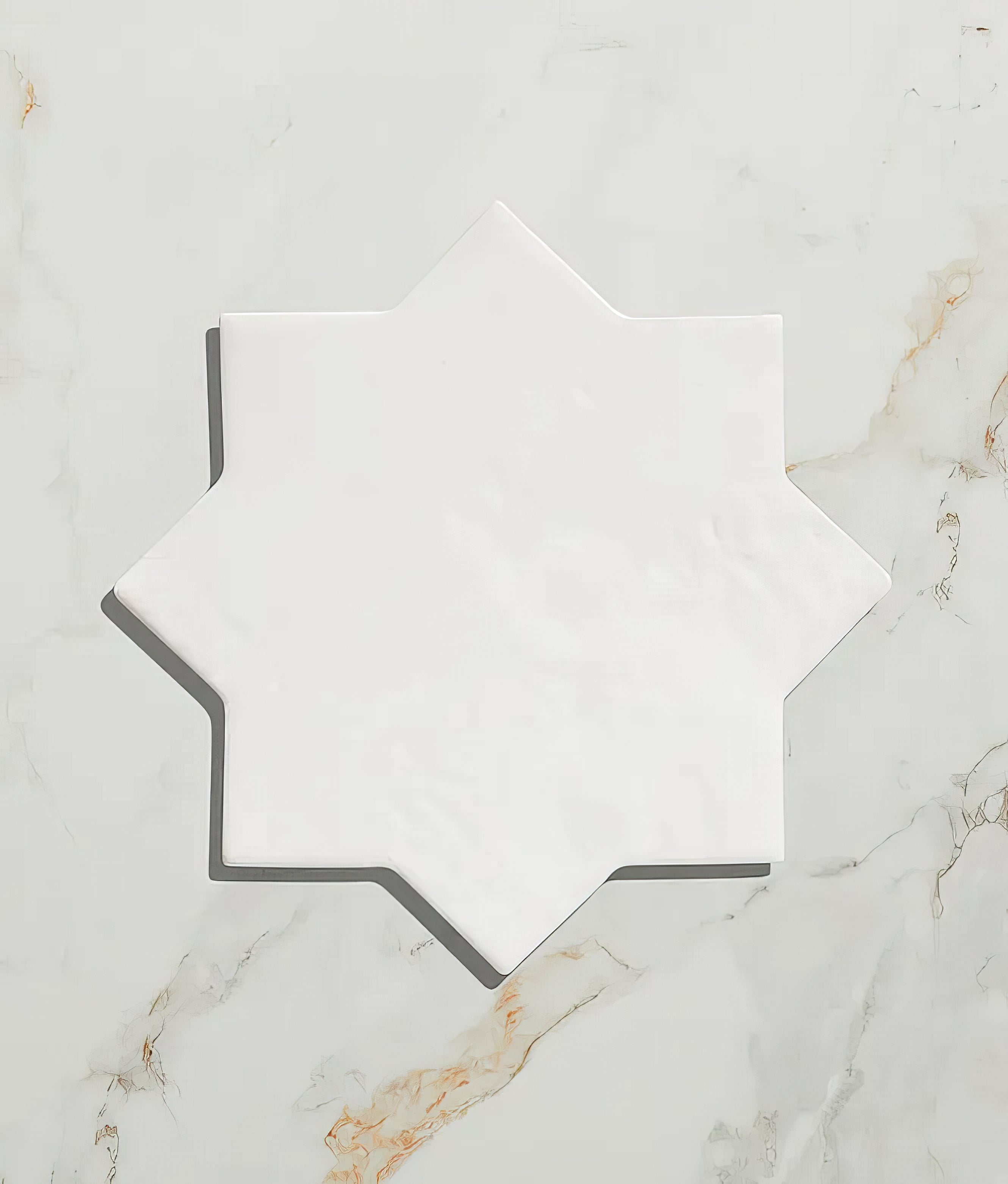 Fez Porcelain Star White - Hyperion Tiles