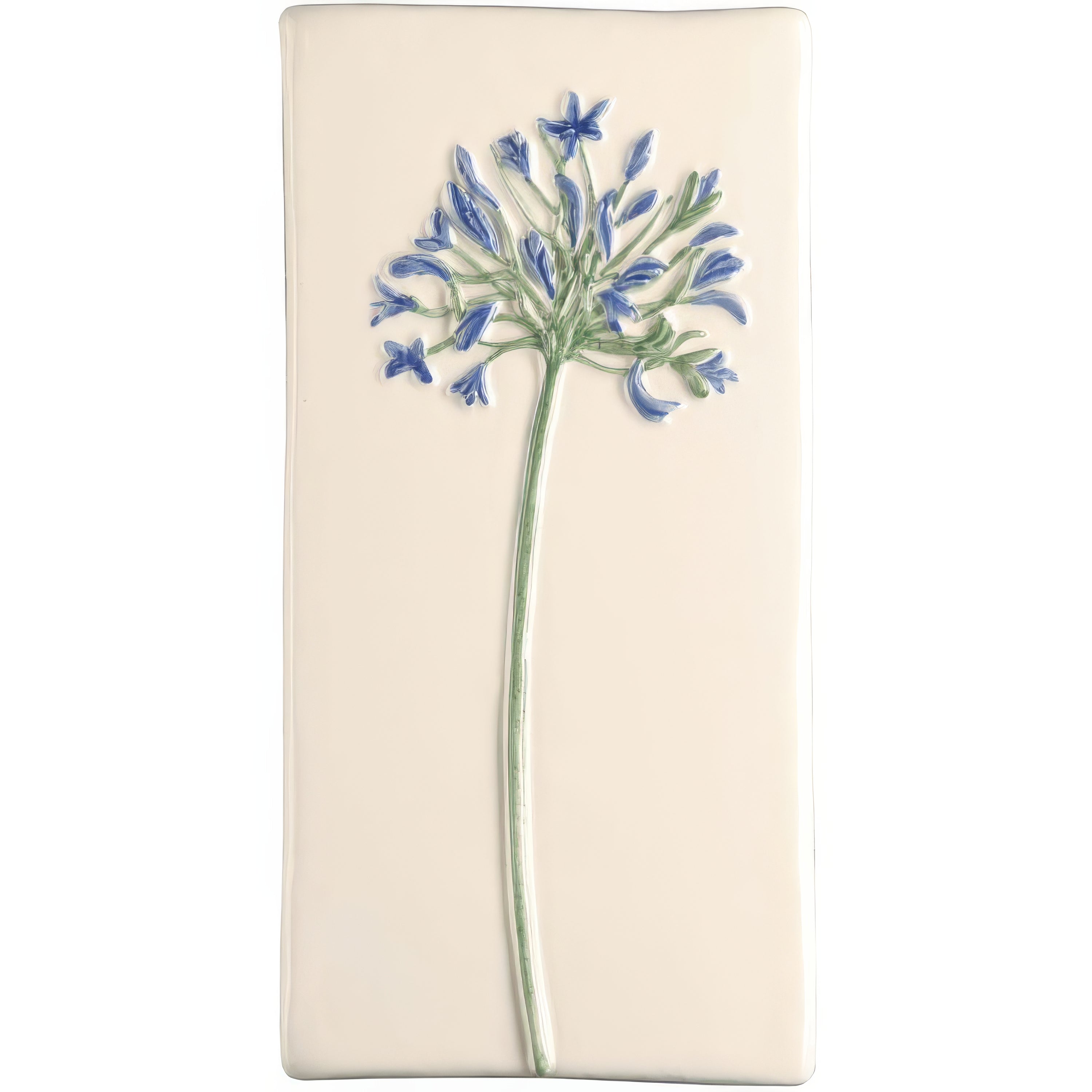 Agapanthus on Off White - Hyperion Tiles