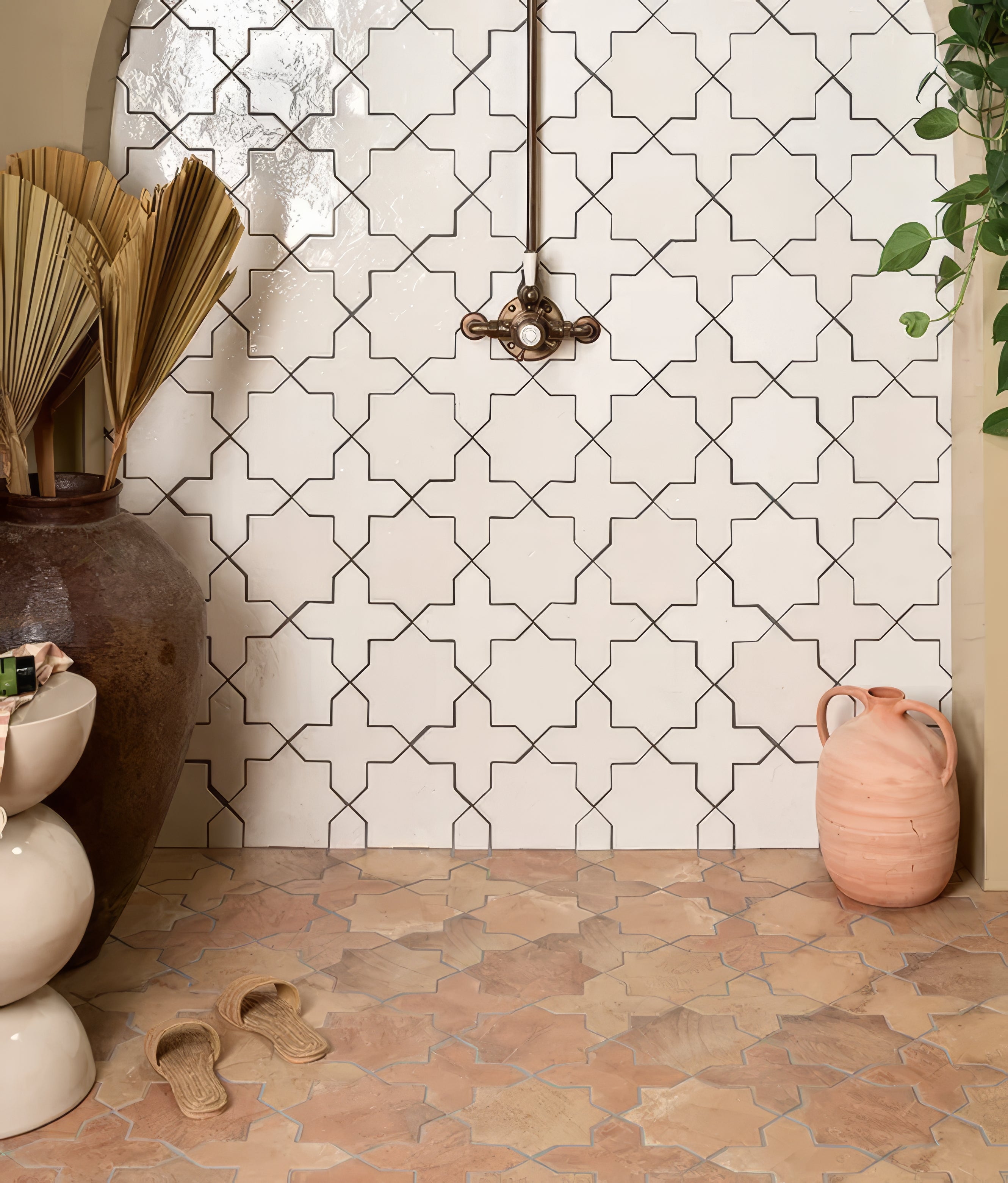 Fez Porcelain Star White - Hyperion Tiles