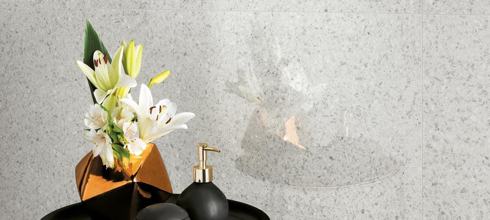 Gemstones Terrazzo White - Hyperion Tiles