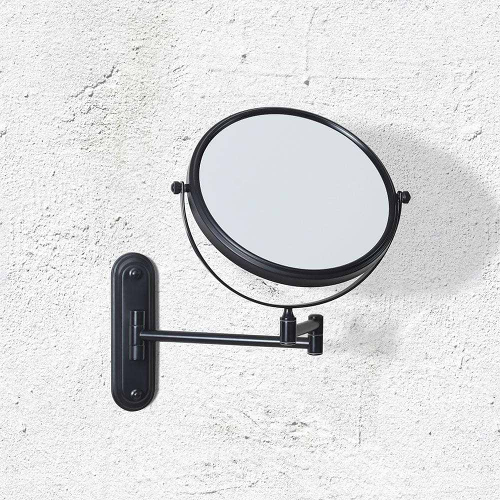 Taylor Reversible 5X Magnifying Wall Mirror Black - Hyperion Tiles