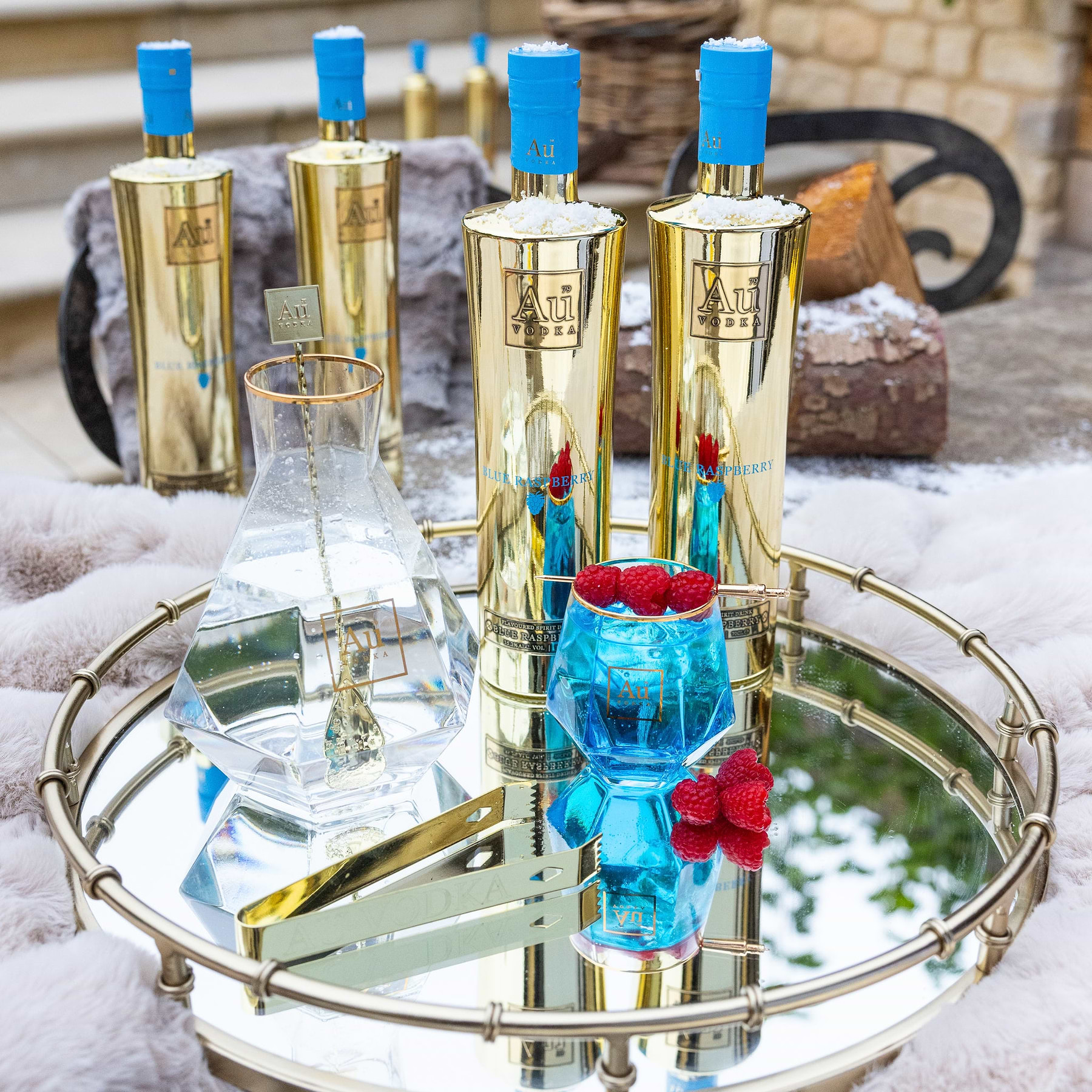 Blue Raspberry Infussion Vodka Blue Raspberry 70cl - Au Vodka