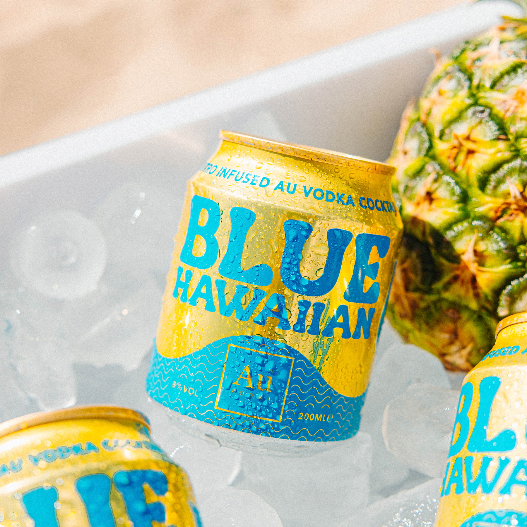 Blue Hawaiian Vodka Cocktail Can - Au Vodka