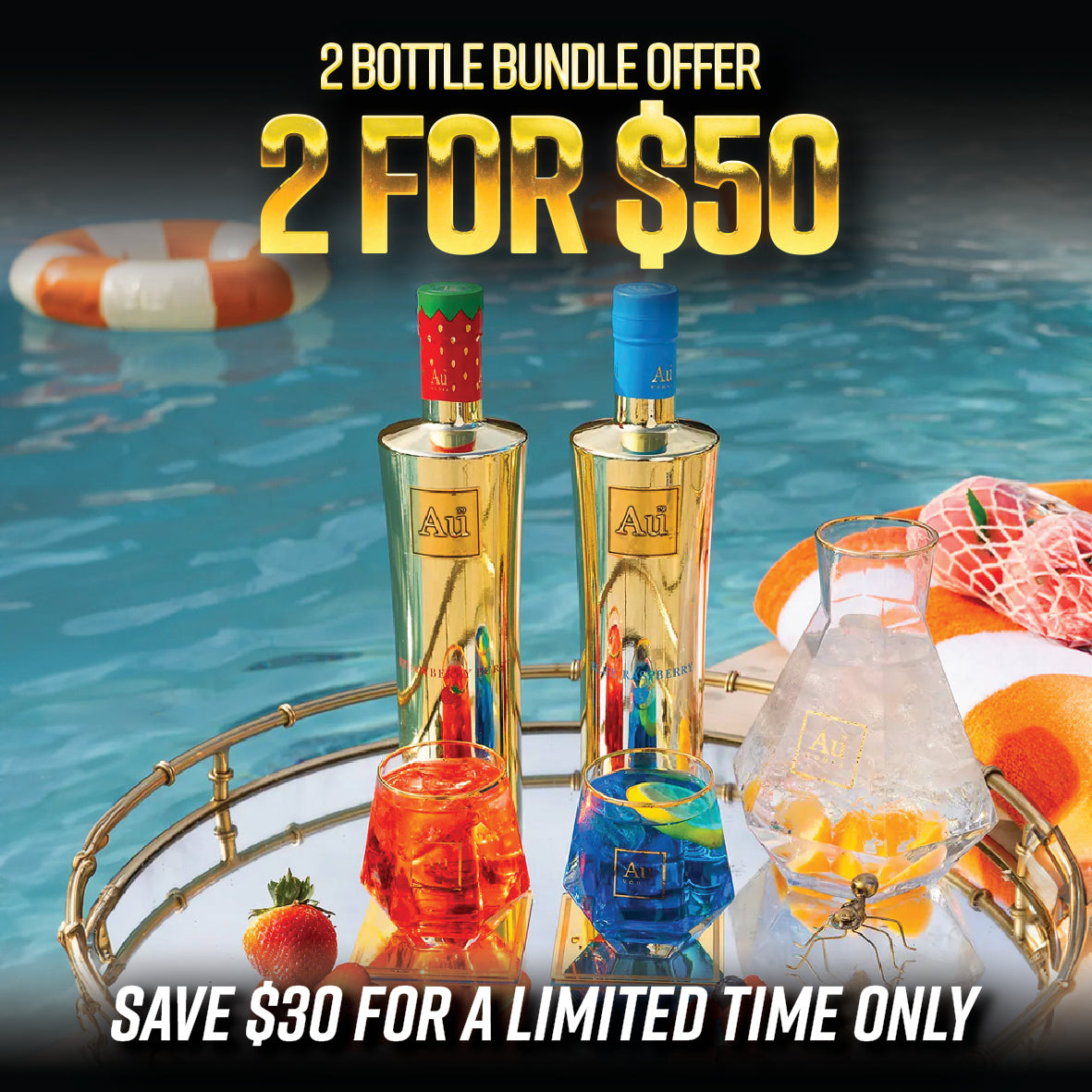 Au Vodka 2 Bottle Combo