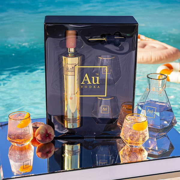 Au Vodka Juicy Peach Gift Pack