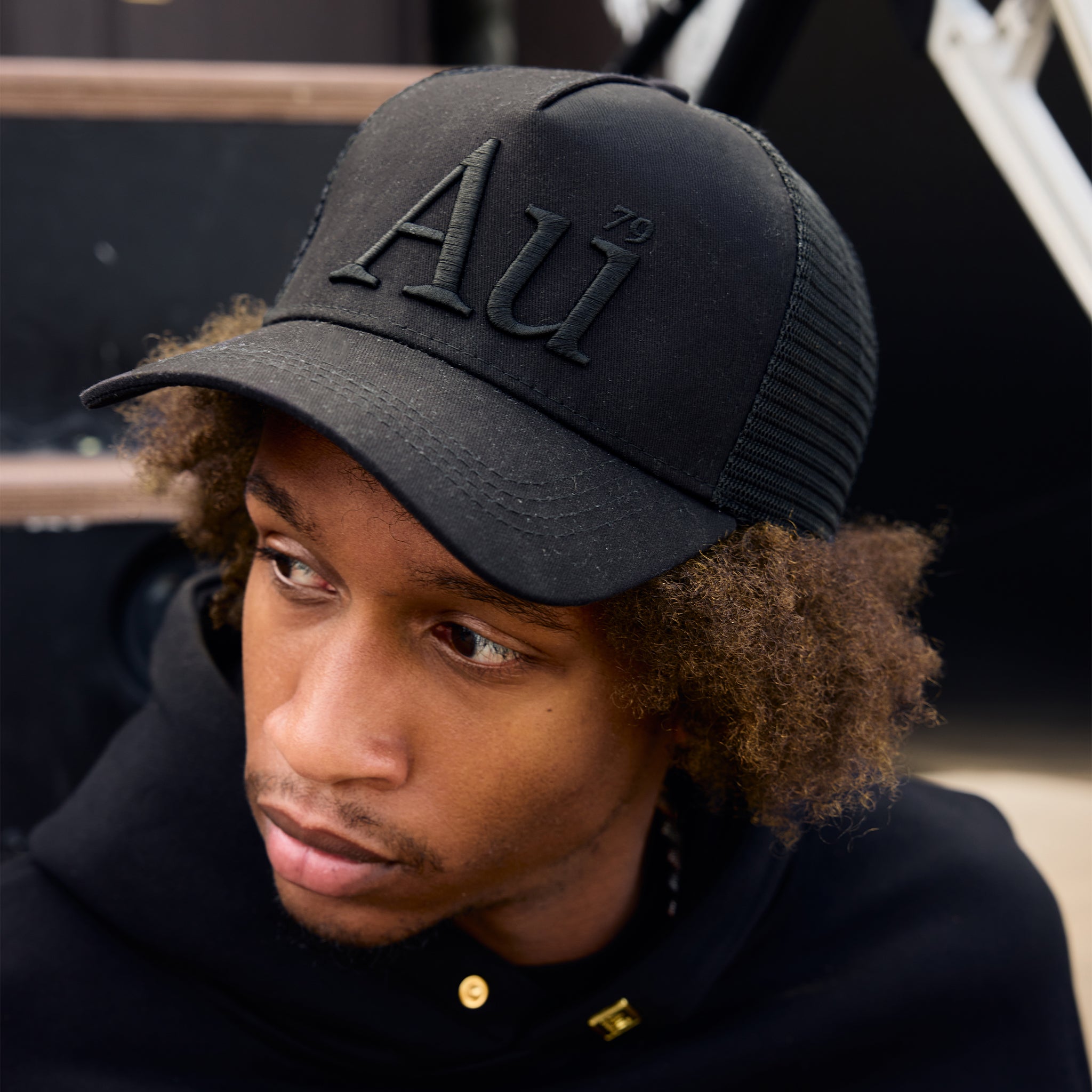 Au Signature Cap - Black/Black