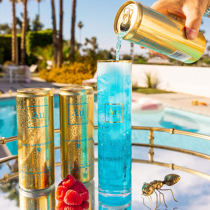 Au Vodka Blue Raspberry Pre-Mixed Cans