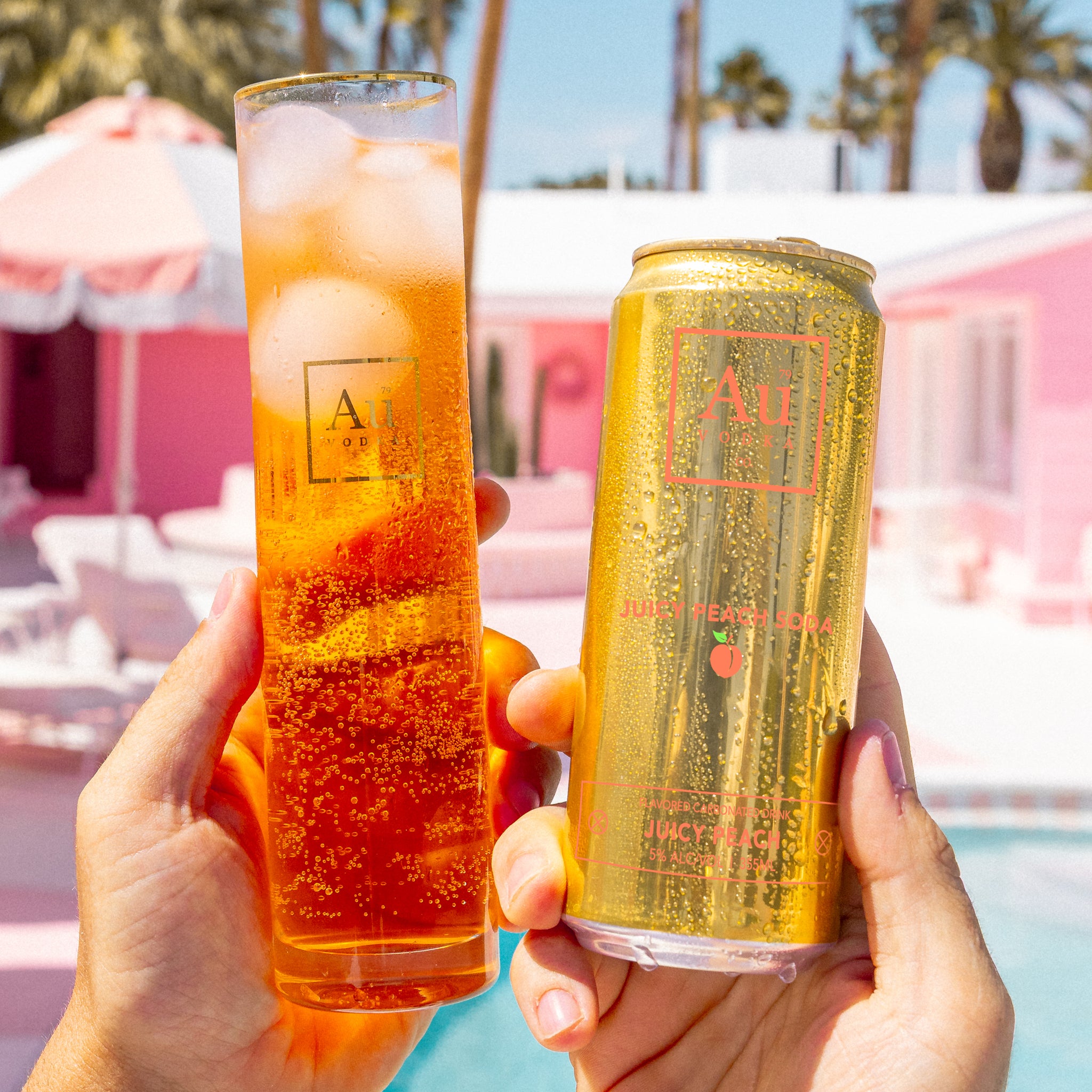 Juicy Peach Pre-Mixed Can - Au Vodka USA – Au Vodka USA