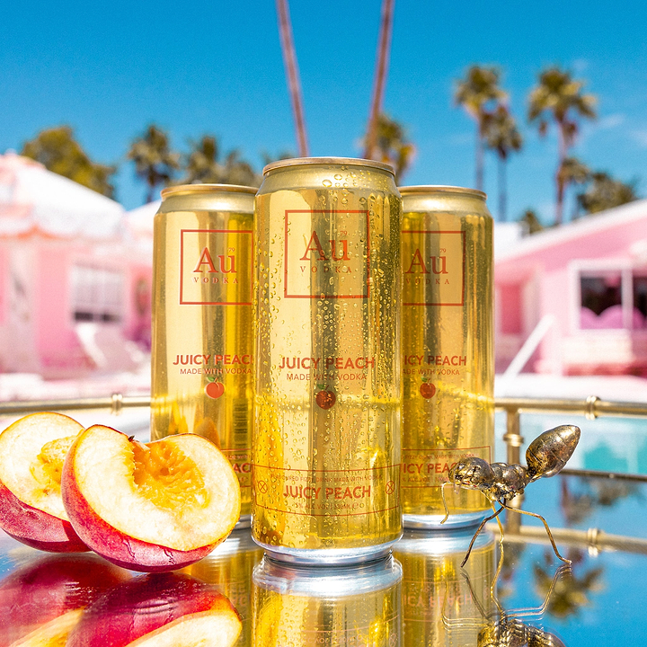 Au Vodka Juicy Peach Pre-Mixed Cans