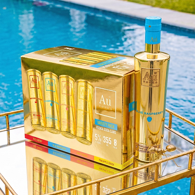 Au Vodka Bottle & Can Party Pack