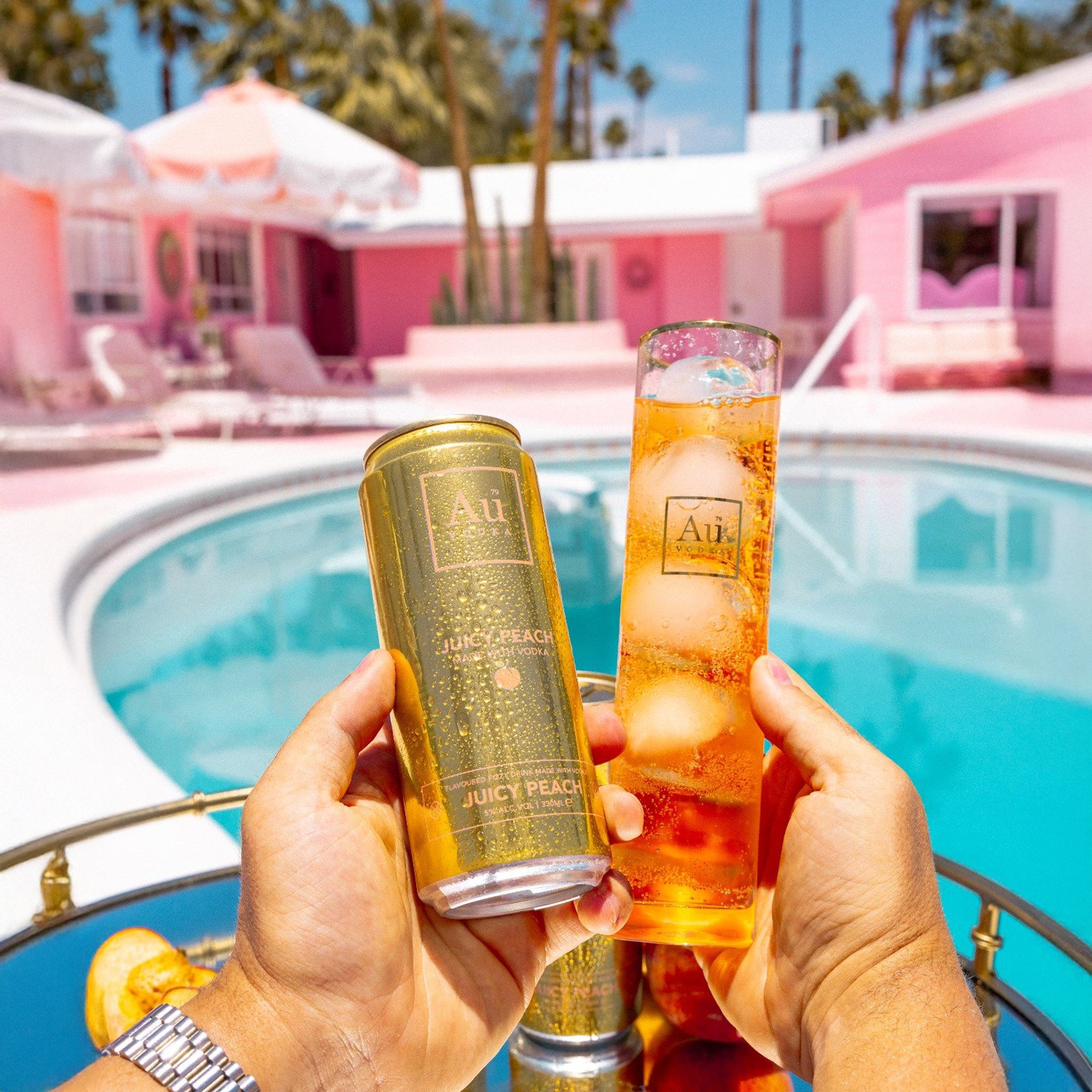 Juicy Peach Pre-Mixed Can - Au Vodka USA – Au Vodka USA