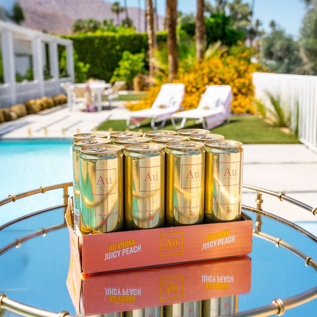 Au Vodka Juicy Peach Pre-Mixed Cans