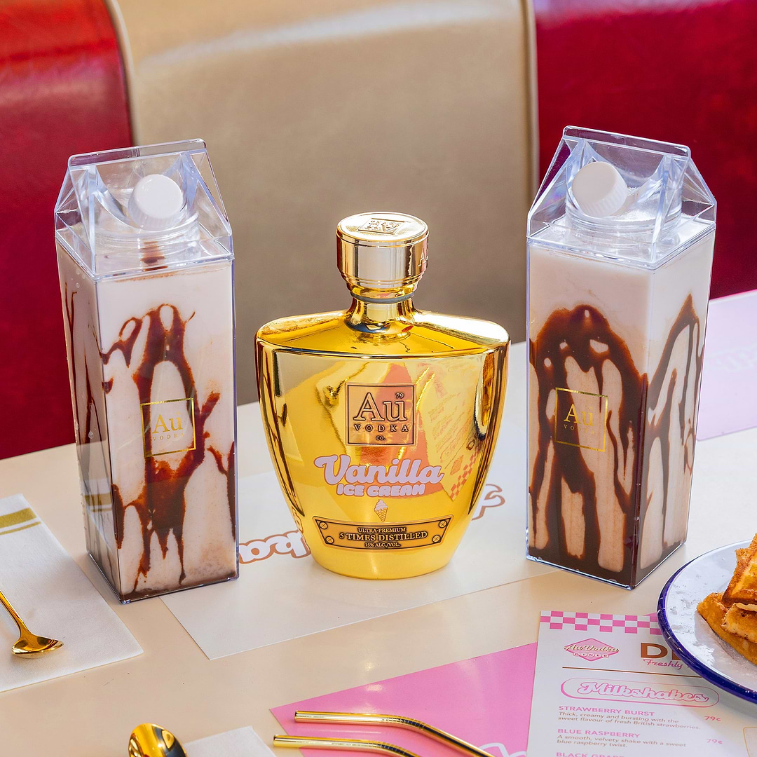 Au Vodka Vanilla Ice Cream & Cocktail Carton