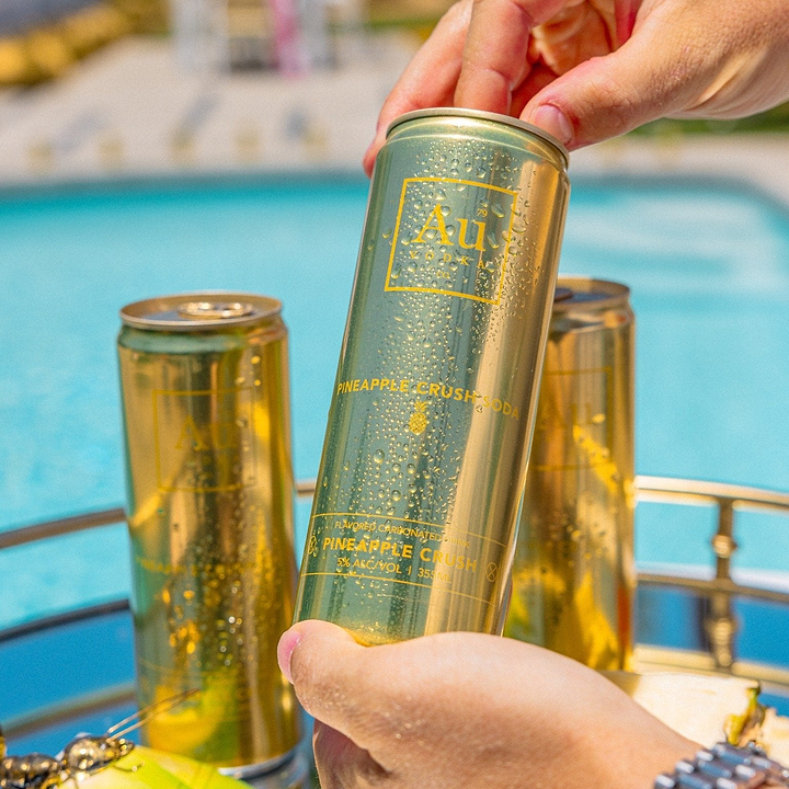 Au Vodka Pineapple Crush Pre-Mixed Cans