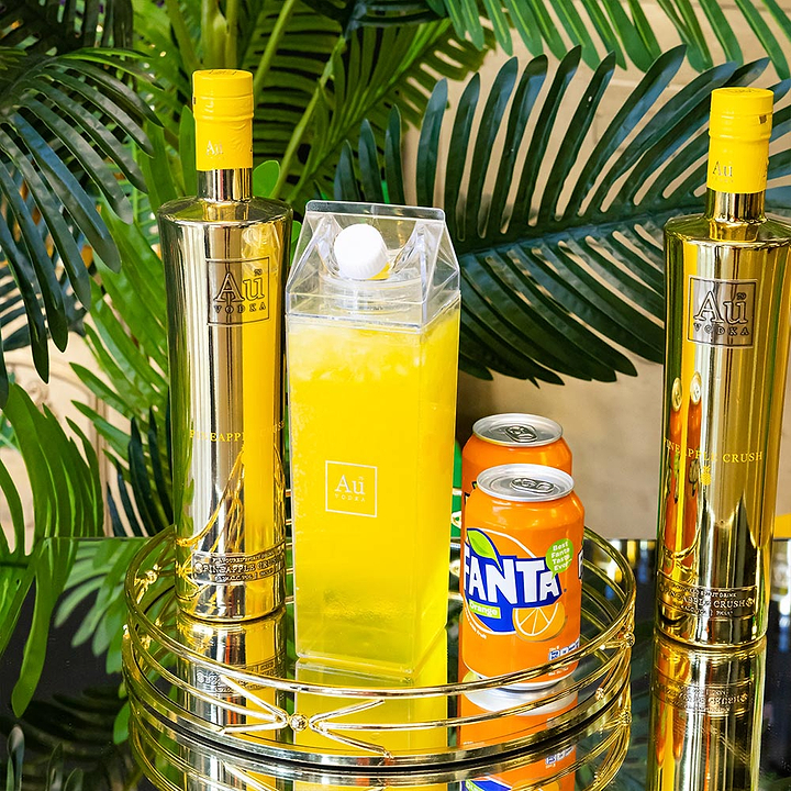 Au Vodka 2 Bottle Combo & Free Cocktail Carton