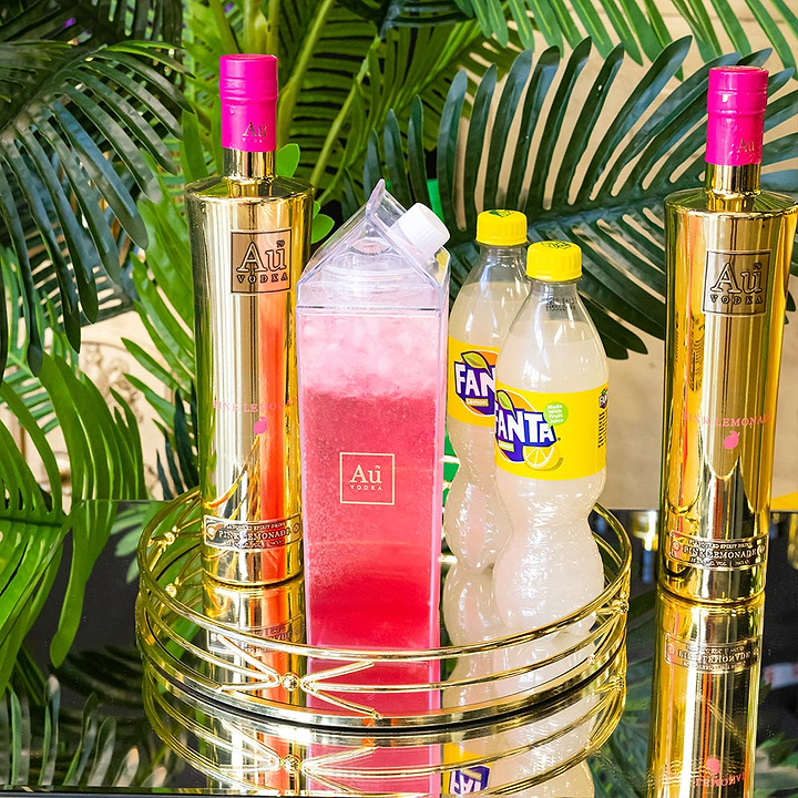 Au Vodka 2 Bottle Combo & Free Cocktail Carton