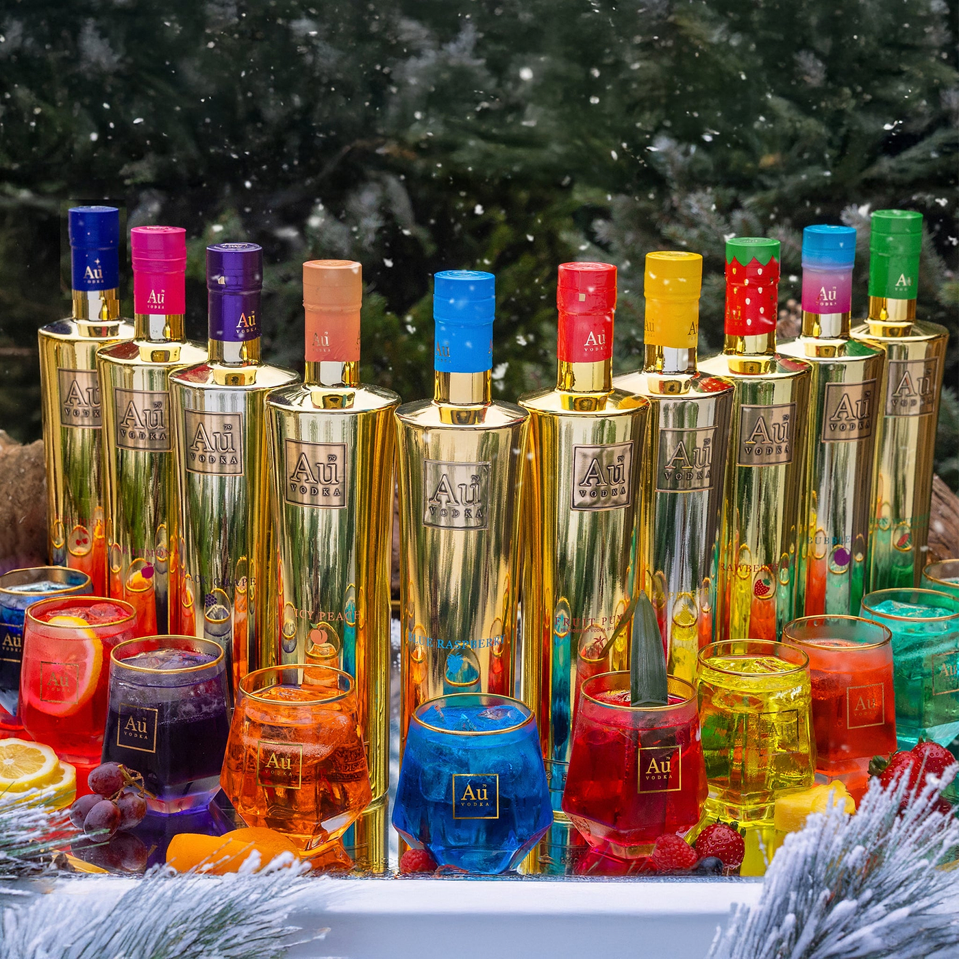 Au Vodka Flavour Collection - 10 Bottle