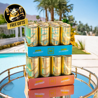 Au Vodka Pre-Mixed Cans - 24 Pack