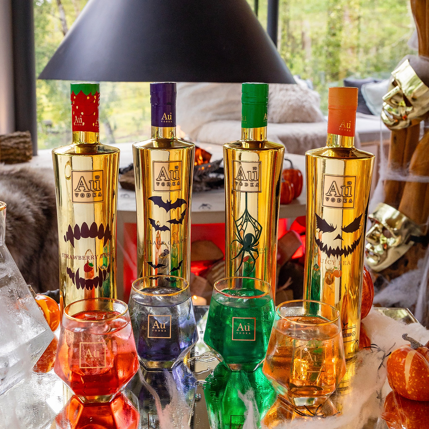Au Vodka Limited Edition Halloween 4 Bottle Bundle