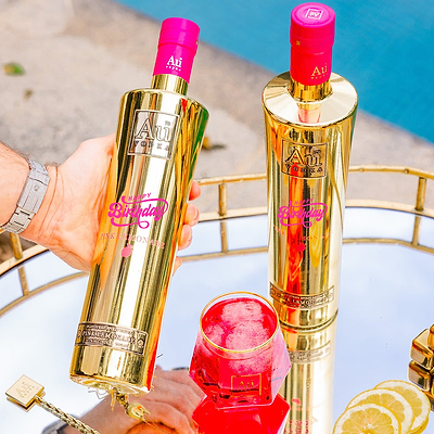 Au Vodka Happy Birthday Print Bottle