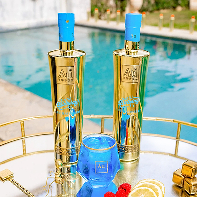 Au Vodka Happy Birthday Print Bottle