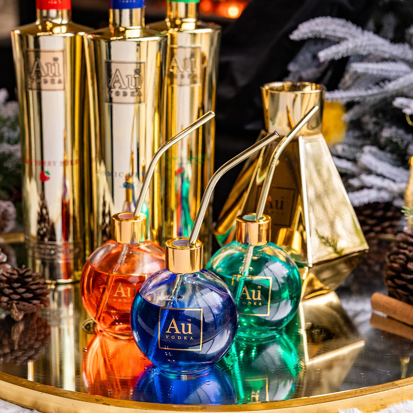 Au Drinking Bauble Pack - Au Vodka