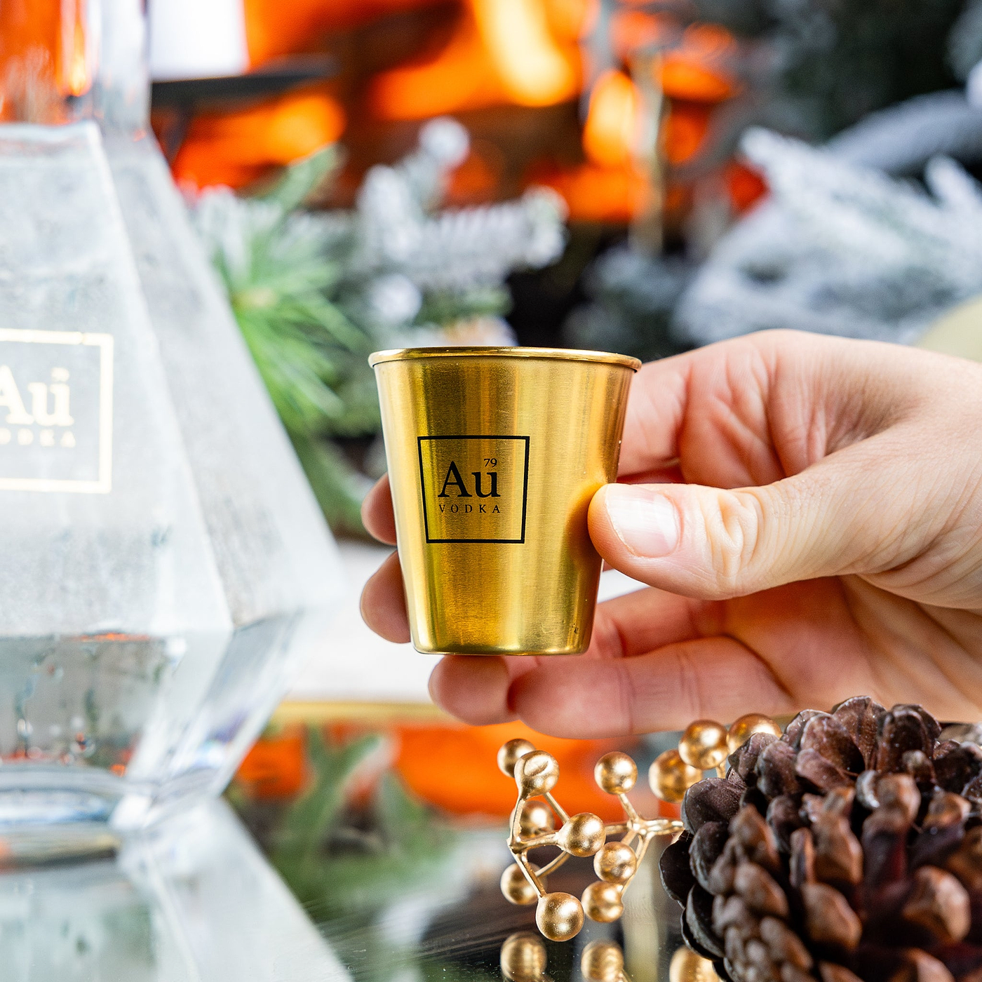 Stainless Steel Shot Glass - Au Vodka