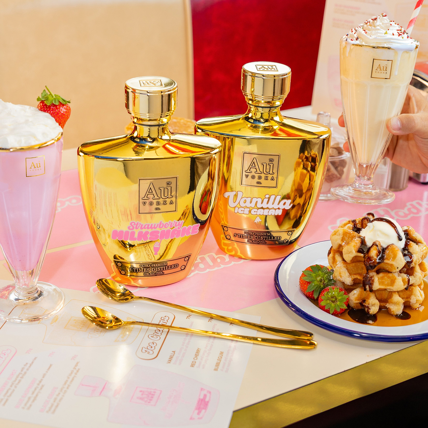 Au Vodka Milkshake Duo + FREE Glass