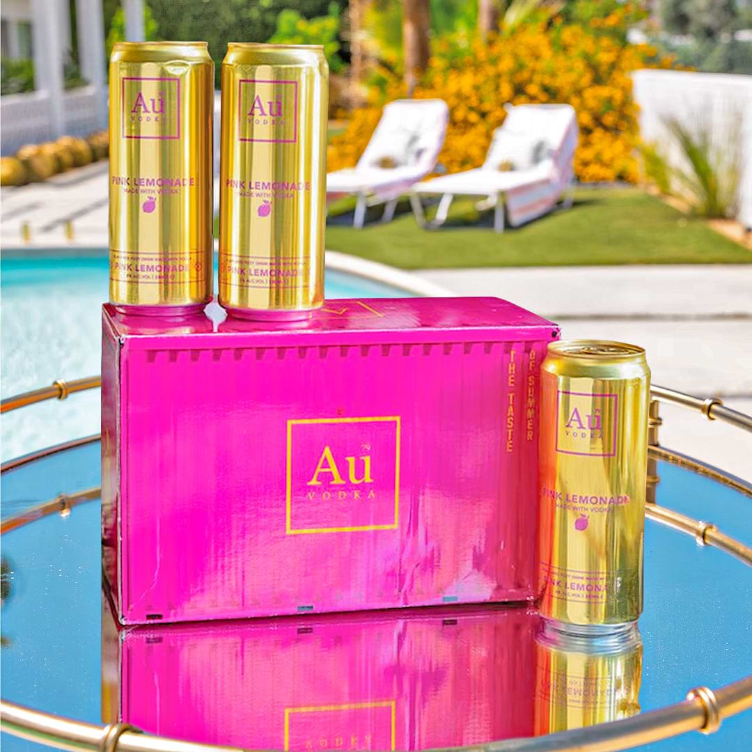 Au Vodka Limited Edition Pink Lemonade Cans Pack - 8 Pack
