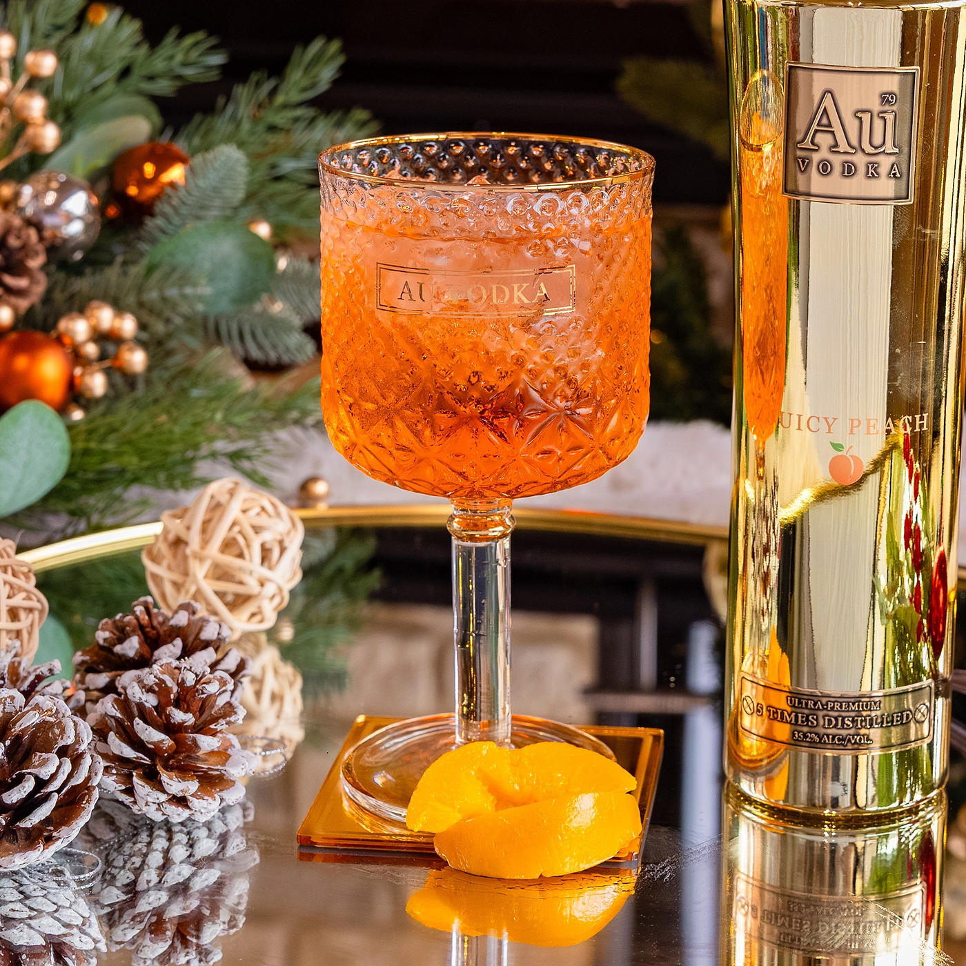 Au Crystal Cocktail Glass