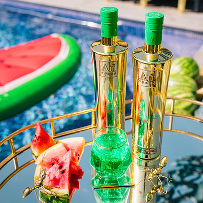 Au Vodka Green Watermelon 70cl