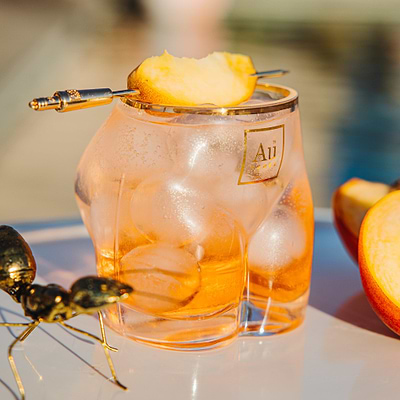 Au Vodka A$$ Glass