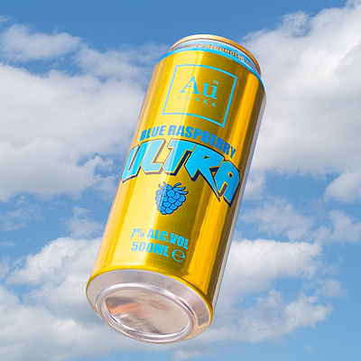 Au Vodka Blue Raspberry Ultra Cans - 12 Pack