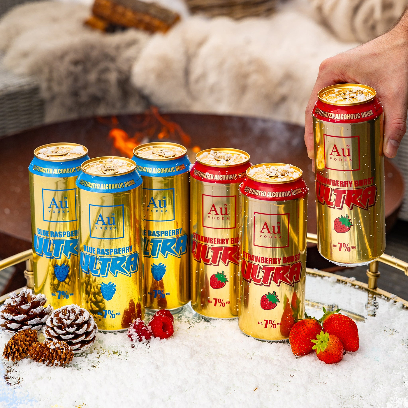 Au Vodka Ultra Cans