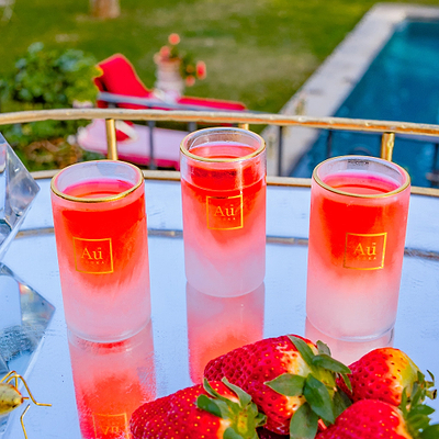 Au Frosted Shot Glass