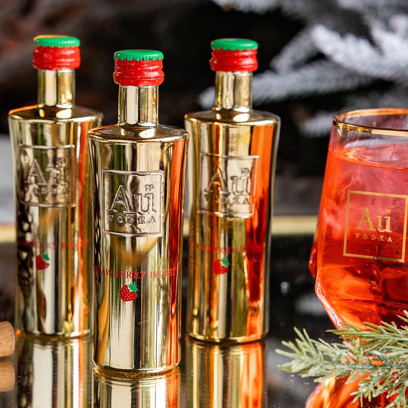 Au Vodka Strawberry Burst Miniature
