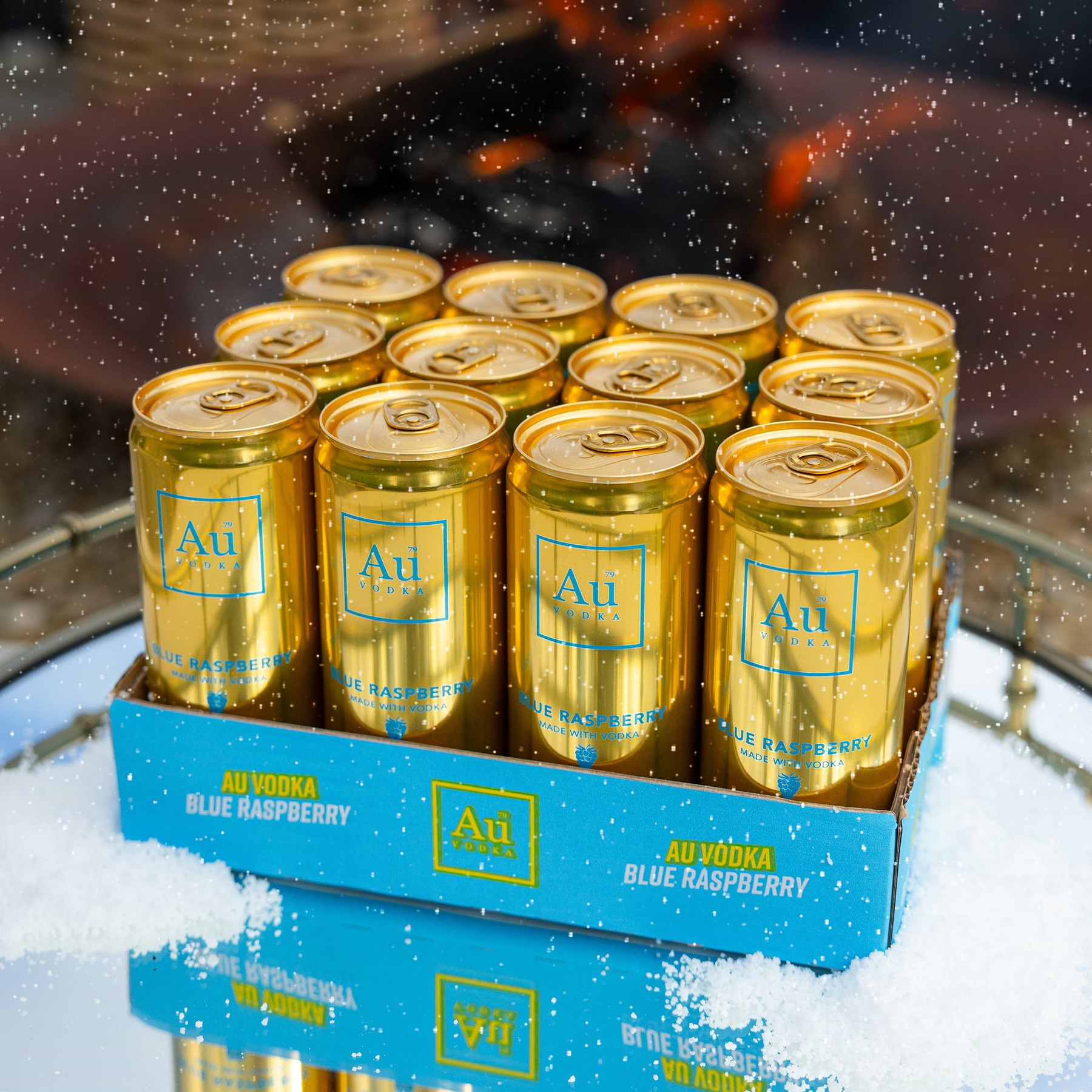 Blue Raspberry Cans Blue Raspberry Pre-Mixed Vodka Cans - Au Vodka