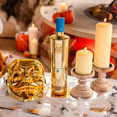 Au Vodka 70cl & LED Gold Mask