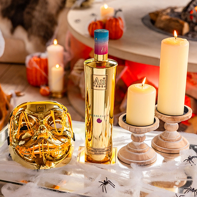 Au Vodka 70cl & LED Gold Mask